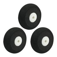 uxcell 3pcs RC Model Airplane Super Light Sponge Tire Tail Wheel 25mm 1"