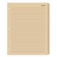 Rite in the Rain Weatherproof Generic Planner Tab Set, 8 1/2" x 11", Tan Sheets (No. 9271-MX)