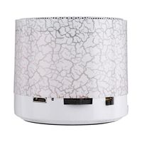 SUPPION Fashion Floral Printed Portable Mini Wireless Stereo LED Light Bluetooth Speaker SD Card for Smartphone Bluetooth Speaker