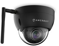 Amcrest ProHD Fixed Outdoor 1.3 Megapixel Wi-Fi Vandal Dome IP Security Camera - IP67 Weatherproof, IK10 Vandal-Proof, 1.3MP (1280x960 TVL), IPM-751B (Black) (Renewed)