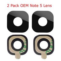 2 Pack Original Samsung Back Rear Camera Glass Lens Replacement for Samsung Galaxy Note 5 + Adhesive Tape