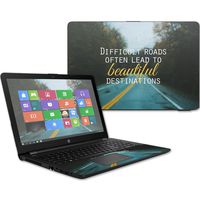 Mightyskins Skin Compatible with Hp 15t Laptop 15.6" (2017) - Difficult Roads | Protective, Durable, and Unique Vinyl Decal Wrap Cover | Easy to Apply, Remove, and Change Styles | Made in The USA