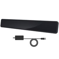 Rosewill Indoor HDTV Antenna 50 Mile Range with Amplifier Signal Booster, High Performance Coaxial Cable, UHF/VHF, 4K and ATSC3.0 Ready, RHTA-18001