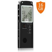 LNBEI 16GB Digital Voice Recorder Voice Activated Recorder Playback - Upgraded Sound Audio Recorder Dictaphone Line in Lectures,Meetings,Conversation,Interviews,1536kbps