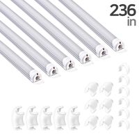 236 Inch Soft PVC Cord Raceway Kit, Declu - Cable Deco Plus, Flexible Channel for Easy Cutting and Install, On-Wall Organizer to Cover and Hide Tv Wire (Small, Light-Gray Tube (White Connector))