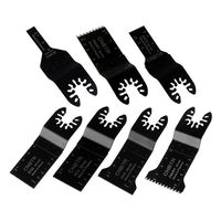 CNBTR Black Oscillating Saw Blade Quick Release Mix Accessory MultiTools Multifunction Tools Set of 7