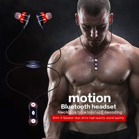 Volity Livoty Bluetooth Headphones Waterproof Wireless Earbuds Sport, Wireless Sweatproof Earphone Magnetic Necklace Pendant Sports Headset Bass HiFi Stereo in-Ear Earphones, Noise Cancelling Mic