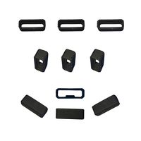 Replacement Security Loop Band Keeper Compatible with Garmin Vivosmart HR/ Vivosmart HR+/ Approach X40/ Approach X10 Band Fastener Ring(10pack Black), Not for Vivoactive HR