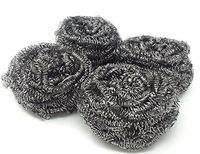 48 Small Round Mesh STAINLESS STEEL Scourer Sponge Wire For DEEP CLEANING Dishes, Pots, Pans And More WHOLESALE BULK LOT