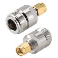uxcell SMA Male to N Female Connectors Brass RF Coaxial Adapter 1pcs
