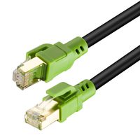 Outdoor Cat8 Ethernet Cable 12 Feet, Heavy Duty High Speed 26AWG Cat8 Internet LAN Network Cable 40Gbps, 2000Mhz SSTP LAN Cables with Gold Plated RJ45 Connector for Router, Modem, Gaming, Xbox