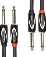 Roland 15ft Interconnect Cable, Dual 1/4"-1/4, Black series (RCC-15-2814)