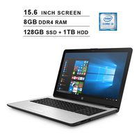 HP Pavilion 15 Newest 15.6-Inch Business Laptop - Intel Core i3-7100U 2.4 GHz, Intel HD 620, 16GB DDR4 RAM, 128GB SSD (Boot) + 1TB HDD, HDMI, WiFi, Bluetooth,Windows 10 Home