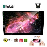 Double Din Car Stereo 9'' HD Touch Screen MP5 Player Bluetooth FM Auto Radio Car Multimedia Player with Rear View Camera Support Mirror Link USB Aux in Subwoofer Output Steering Wheel Control