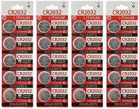 GI 3 Volt 2032 Battery, CR2032 Lithium 3v Coin Cell Watch Battery (20)
