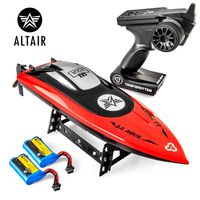 Altair Aqua [Ultra Fast Pro Caliber] RC Boat for Pools or Lakes, for Adults & Kids - CSP Child Safe Prop Remote Control Boat, Self Righting, Water Cooled, 2 Batteries, 30 km/h, (Lincoln, NE Company)