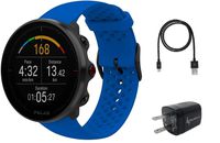 Polar Vantage M Advanced Multisport GPS Watch and Wearable4U Wall Charger Bundle (M/L (140-210mm Wrist), Blue)