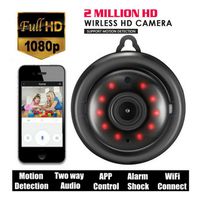 Gloomia 1080P Mini Wireless WiFi IP Camera HD Smart Home Security Camera Night Vision (Black, US Plug)