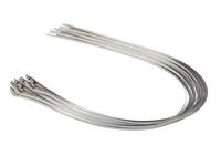Monoprice SS316 Stainless Steel Cable Tie, 31.534; Long, (4.6mm Wide x 800mm Long) 50-Pack