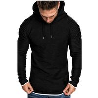 Simayixx Men Hoodies Pullover, Men's Fashion Workout Sweatshirts Plus Size Adjustable Hood Solid Sweater Tops Outerwear