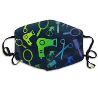 Glitter Barber Love Hairdresser Gift Anti-dust Earloop Face Mouth Masks Muffle Unisex Breathable Fashion Masks