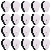 Snap Electrodes Pads, 40 Pcs Self-Adhesive TENS Unit Pads (Snap on - 3.5mm), Reusable Tens Pads Replacement for TENS/EMS Massager