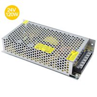 inShareplus 24V DC Universal Regulated Switching Power Supply, 5A 120W, 100-240V AC to DC 24 Volt LED Driver, Converter, Transformer for LED Strip Light