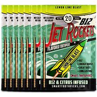 Jet Rocket B-12 Flavored Energy Toothpicks-Lemon-Lime Blast 6 Pack