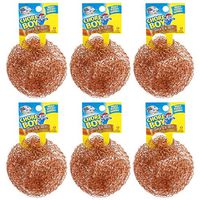 Chore Boy Ultimate Copper Scrubber Scouring Pad, 100% Pure Copper (6-Pack)