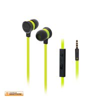 iLuv In-Ear High Performance Stereo Earphones with Mic for Hands Free-Call and Remote for iPhone, iPad, iPod, SAMSUNG, LG, Google Next, Others phones, tablets and MP3(Green)