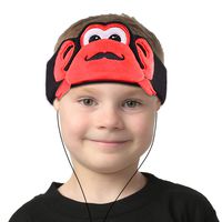 Contixo H1 Kids Soft Warm & Cozy Fleece Headphones Earphones Earbuds | Wired, 85dB Volume Limiting Animal Character Design (Crab)