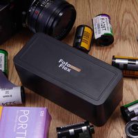 FotoFlex 135 10-rolls Film Case Hard Plastic Black