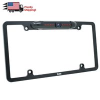 License Plate Frame Rear View Reverse Backup Camera Kit, Car Rover 170° Viewing Angle Universal Reversing Cameras with 8 IR Night Vision Waterproof LED