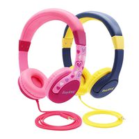 Kids Headphones for Girls, EasySMX 3.5mm Comfortable Over-Ear Headsets (2 Pack Kids Headphone)