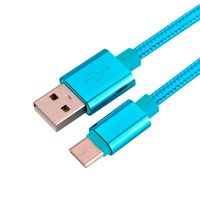 GBSELL 1M USB-C USB 3.1 Type C Data Charge Charging Cable for ZTE Zmax Pro Z981/Google Pixel XL (Blue)