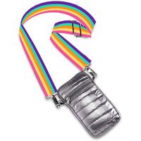 Top Trenz Puffer Cell Bag & pocketbook (multi rainbow)