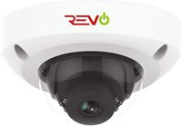 Revo America Ultra HD 4MP Audio Capable IP IK10 Vandal Resistant Mini Dome Surveillance Camera - 100' Night Vision, IP66 Weather Resistant, 3DNR, ONVIF Compatible