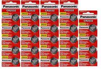 24 Panasonic CR2032 Batteries Lithium cr-2032 3V Coin Cell 4 Packs of 6 Batteries
