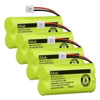 iMah BT18433 BT28433 2.4V 750mAh Ni-MH Cordless Phone Battery Pack Compatible with Vtech BT18433/BT28433 CS6219 CS6229 DS6301 DS6151 DS6101 BT184342 BT284342 BT-1011 BT-1018 BT-1022 BT-1031, Pack of 4