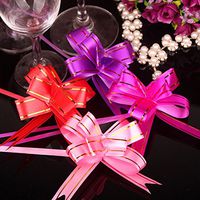 Christmas Gift Pull Bows Wrap Ribbons, 40 Pieces, Perfect for Baskets, Bags and Boxes, Holiday Decoration