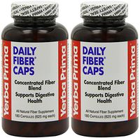 Yerba Prima Daily Fiber, 625 Mg, 180 Capsules X 2