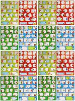 Set of 320-2"x2"-2"x4" Self-Adhesive Christmas Gift Tag Stickers - 8.5"x11.25" Sheets of Gift Tag Stickers - 4 Beautiful Themes - 80 Different Unique Tags (320)