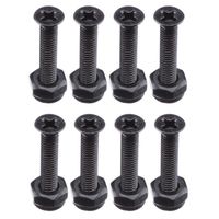 VJ Longboard Skateboards Cruiser Hardware Screws 1" 1.25" 1.5" 1.75" 2" Black Color (1")
