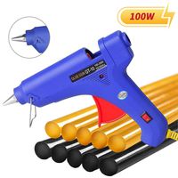 Manelord Glue Gun - 100W Hot Glue Gun with 10Pcs High Adhesion Hot Glue Sticks for Car Dent Repair, Home Improvement, Quick Daily Repair and DIY Small Craft Projects