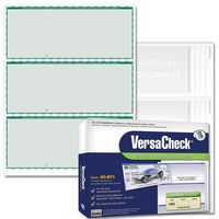VersaCheck Security Business Check Refills: Form #3000 Business Standard - Green - Premium - 500 Sheets