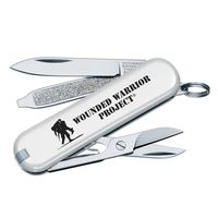Victorinox Swiss Army Classic SD Pocket Knife, White with WWP Logo