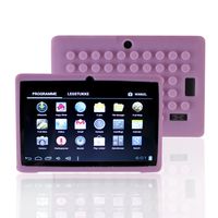 Soft Anti-slip [Shockproof Silicone] Protective Case Cover for 7 Inch Chromo,Dragon Touch Q88 Y88,Afunta,AGPtek,Alldaymall,Axis,Zeepad,Fortress,Kocaso,Alldaymall A88X 7",NeuTab N7 Pro,Pink