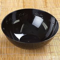 Black Round 32Oz Disposable Salad Bowl - Chambury Plastics