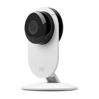 YI Home Camera, Wi-Fi IP Indoor Security System with Motion Detection, Night Vision for Baby / Pet / Front Porch Monitor, Remote Control with iOS, Android, PC App - Cloud Service Available (White)
