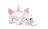 Gabba Goods 3 Piece Gift Set Premium LED Light Up in The Dark Unicorn Over The Ear Earphones Comfort Padded Stereo Headphones AUX Cable | Ear Buds & Bluetooth Stereo Speaker